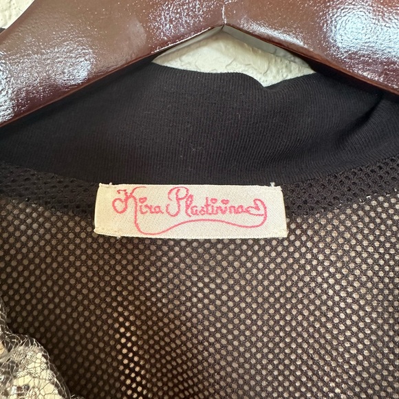 Kira Plastinina Colorful Gorpcore Front Zip Jacket SZ FR 44 US L 10-12 Metallic - Picture 8 of 8